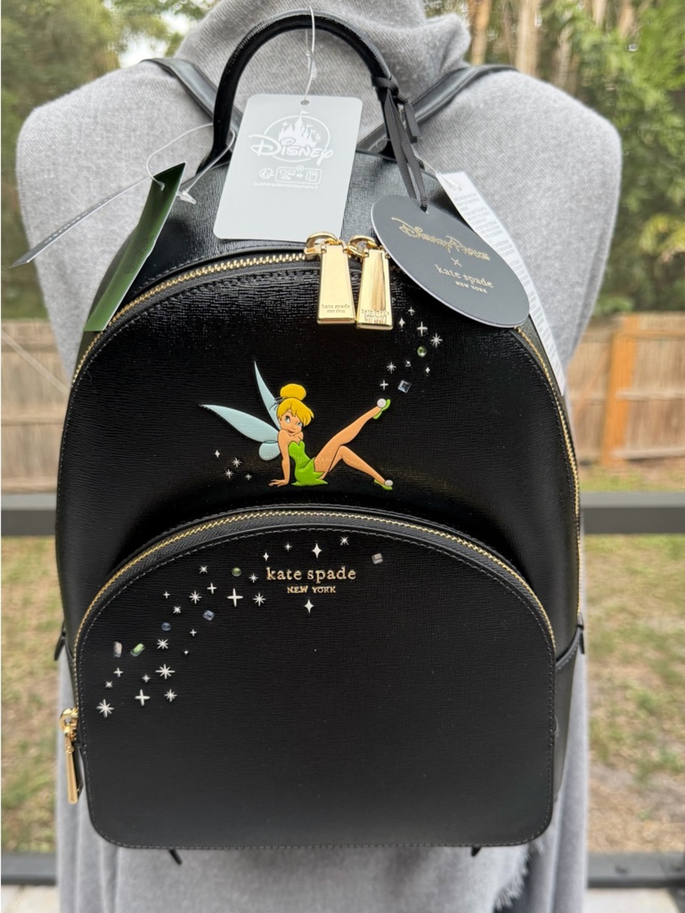 kate spade x Disney Tinker Bell Leather Mini Backpack